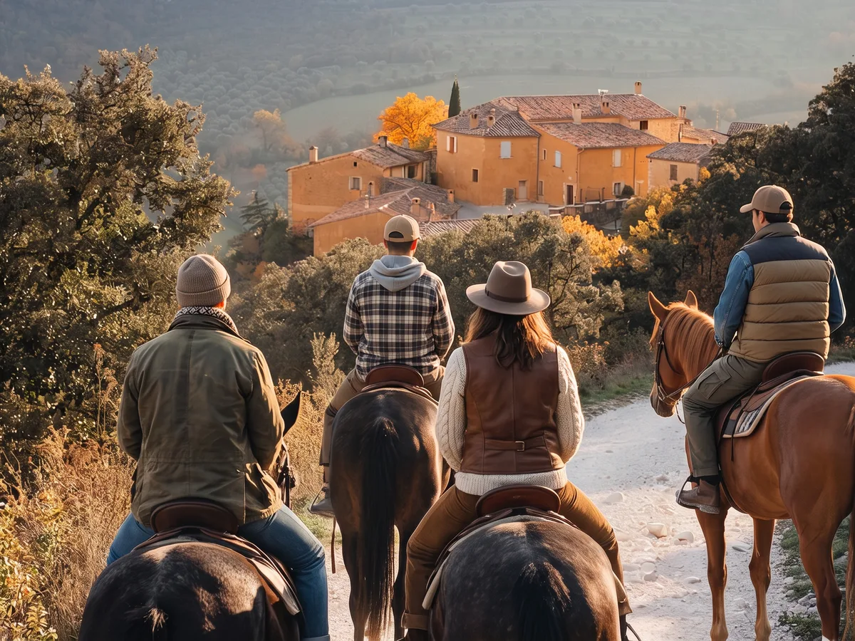 Balade à cheval dans la Drôme, autour de Alixan